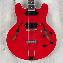 Heritage Standard H-530 Hollowbody Guitar With Case, Trans Cherry