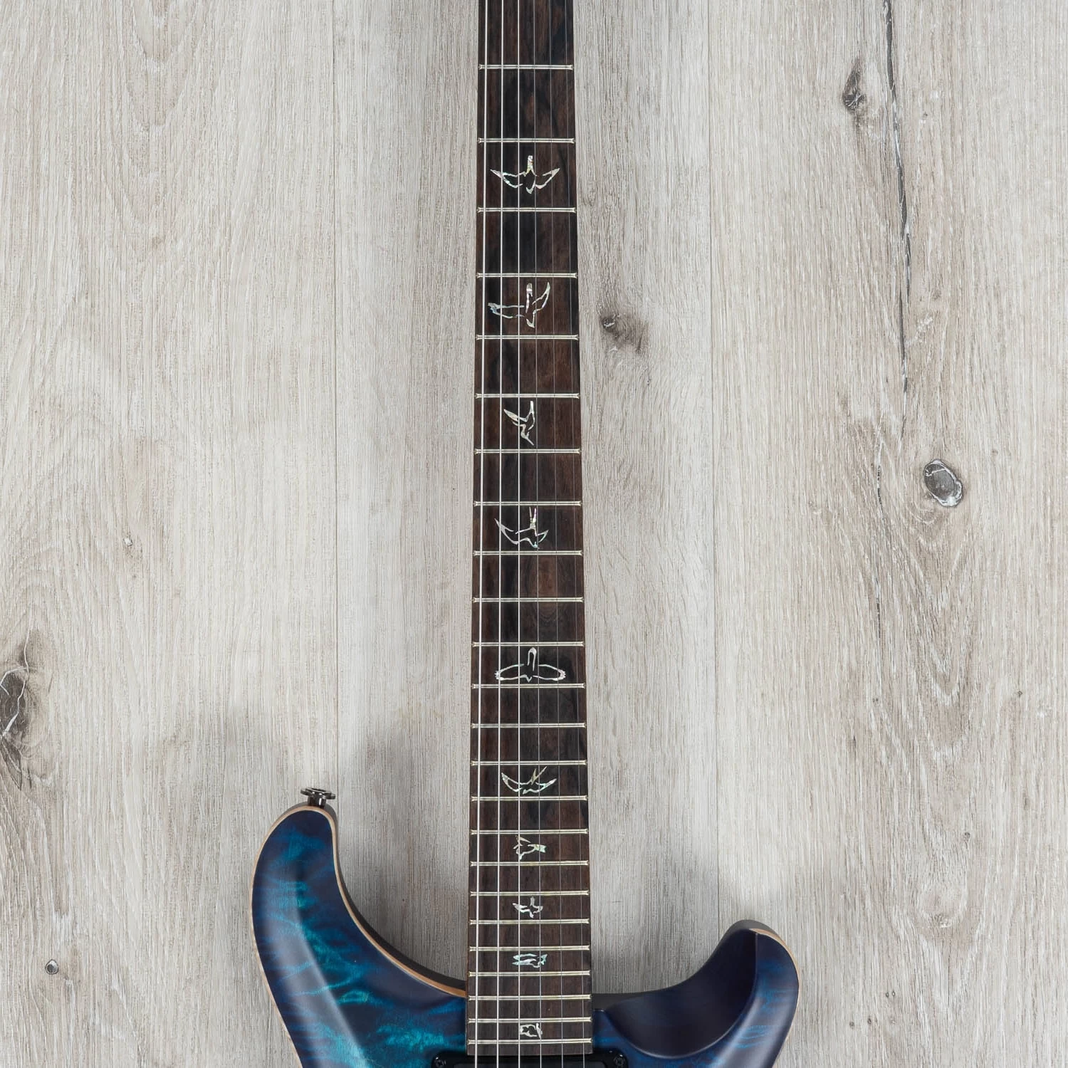 PRS Paul Reed Smith Wood Library Custom 24 Guitar, Satin Cobalt Blue 6 PRS Paul Reed Smith Wood Library Custom 24 Guitar, Satin Cobalt Blue - Image 4