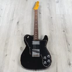 Fender Custom Shop LTD 70s Telecaster Custom Relic Guitar, Rosewood Fingerboard, Black -Musical Instrument Shop 20221031 dsc00216