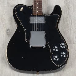 Fender Custom Shop LTD 70s Telecaster Custom Relic Guitar, Rosewood Fingerboard, Black -Musical Instrument Shop 20221031 dsc00222