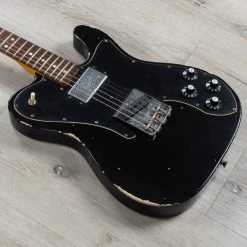 Fender Custom Shop LTD 70s Telecaster Custom Relic Guitar, Rosewood Fingerboard, Black -Musical Instrument Shop 20221031 dsc00225