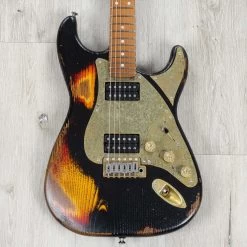 Paoletti Stratospheric Loft Darrell Braun Signature Guitar, Relic Black