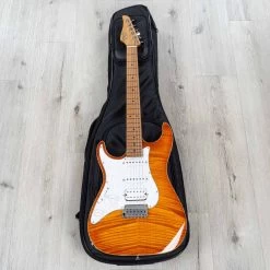 Suhr Standard Plus HSS Left-Handed Guitar, Trans Honey Amber Burst, Roasted Maple -Musical Instrument Shop 20221201 dsc03027 1