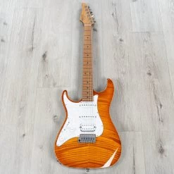 Suhr Standard Plus HSS Left-Handed Guitar, Trans Honey Amber Burst, Roasted Maple -Musical Instrument Shop 20221201 dsc03028 1