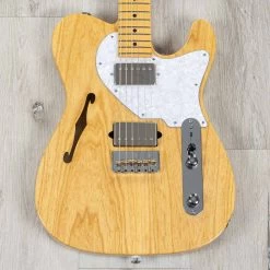 Suhr Alt T Semi-Hollow Guitar, Vintage Natural, Maple Fretboard