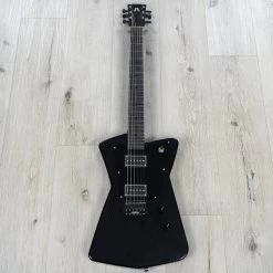 Aluminati Orion Guitar, 3x3 Headstock, Lollar Novel 90 P90s, Black Lucite -Musical Instrument Shop 20221227 dsc04915