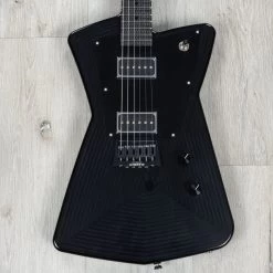 Aluminati Orion Guitar, 3x3 Headstock, Lollar Novel 90 P90s, Black Lucite