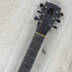 Aluminati Orion Guitar, 3x3 Headstock, Lollar Novel 90 P90s, Black Lucite -Musical Instrument Shop 20221227 dsc04921