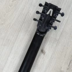 Aluminati Orion Guitar, 3x3 Headstock, Lollar Novel 90 P90s, Black Lucite -Musical Instrument Shop 20221227 dsc04922