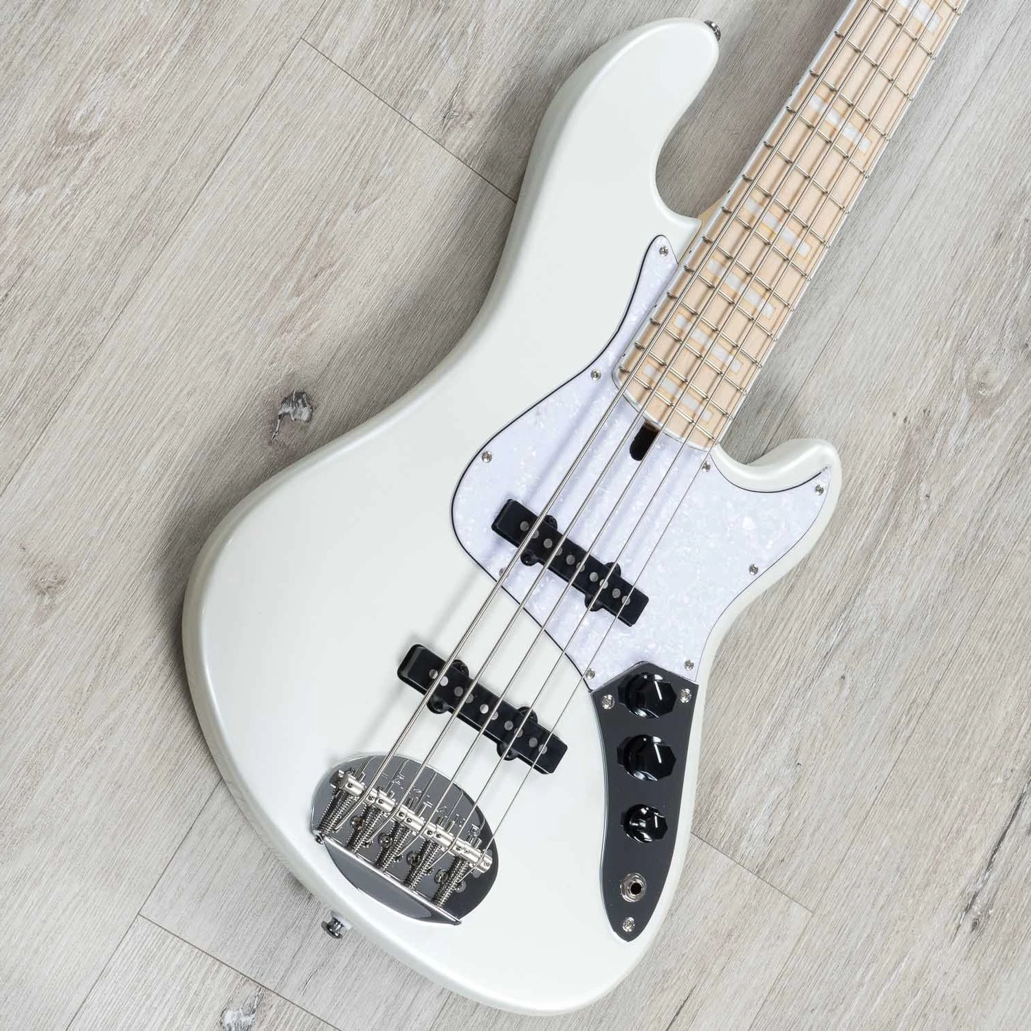 Lakland Skyline Darryl Jones DJ-5 5-String Bass, Maple Fretboard, White Pearl 4 Lakland Skyline Darryl Jones DJ-5 5-String Bass, Maple Fretboard, White Pearl - Image 2