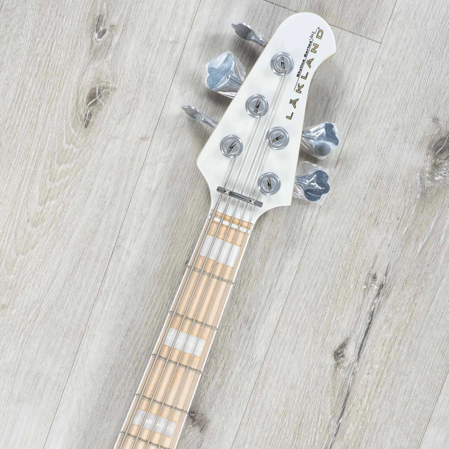 Lakland Skyline Darryl Jones DJ-5 5-String Bass, Maple Fretboard, White Pearl 10 Lakland Skyline Darryl Jones DJ-5 5-String Bass, Maple Fretboard, White Pearl - Image 8