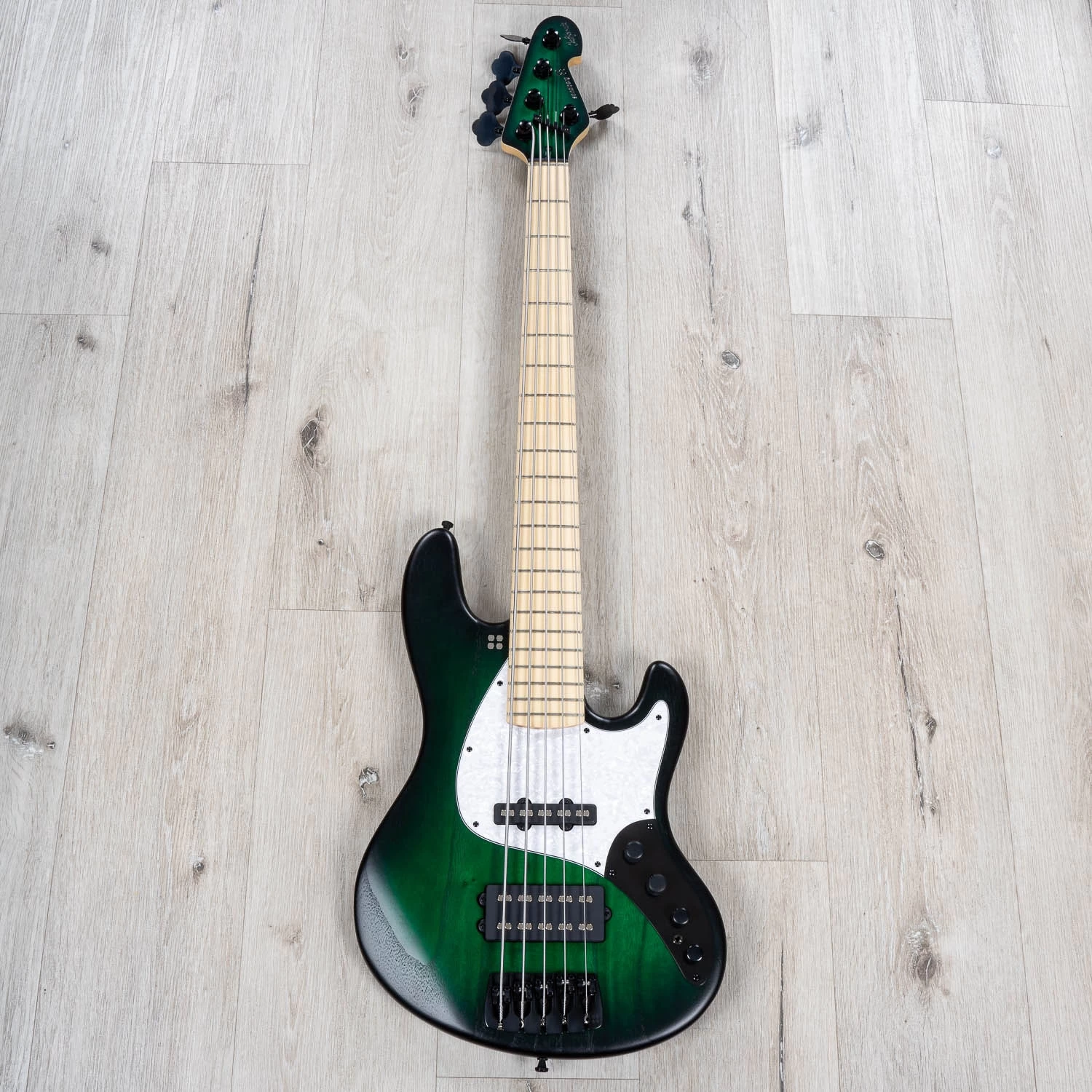 Sandberg California TM-5 Super Light 5-String Bass, Greenburst 5 Sandberg California TM-5 Super Light 5-String Bass, Greenburst - Image 3
