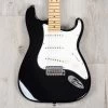 Suhr Classic SSS Electric Guitar, Black, Tinted Maple Fretboard, SSCII Silent Electronics