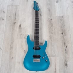 Schecter 2941 Aaron Marshall AM-7 7-String Guitar, Macassar Ebony Fretboard, Cobalt Slate -Musical Instrument Shop 20230111 dsc07264