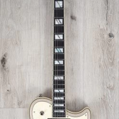 D'Angelico DADATLDSGNS Deluxe Atlantic Guitar, Ebony Fretboard, Desert Gold -Musical Instrument Shop 20230111 dsc07341