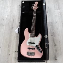 G&L USA JB-5 5-String Bass, Rosewood Fretboard, Matching Headstock, Shell Pink -Musical Instrument Shop 20230123 dsc01270