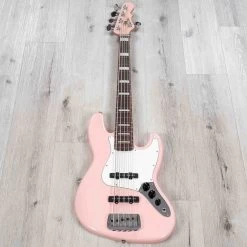 G&L USA JB-5 5-String Bass, Rosewood Fretboard, Matching Headstock, Shell Pink -Musical Instrument Shop 20230123 dsc01273