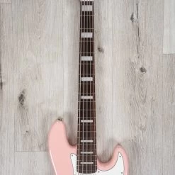G&L USA JB-5 5-String Bass, Rosewood Fretboard, Matching Headstock, Shell Pink -Musical Instrument Shop 20230123 dsc01279