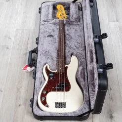 Fender American Professional II Precision Bass Left-Hand, Rosewood Fingerboard, Olympic White -Musical Instrument Shop 20230127 dsc02725