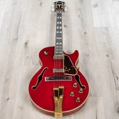 Ibanez George Benson GB10SEFM Hollow-Body Guitar, Ebony Fretboard, Sapphire Red -Musical Instrument Shop 20230131 dsc05078