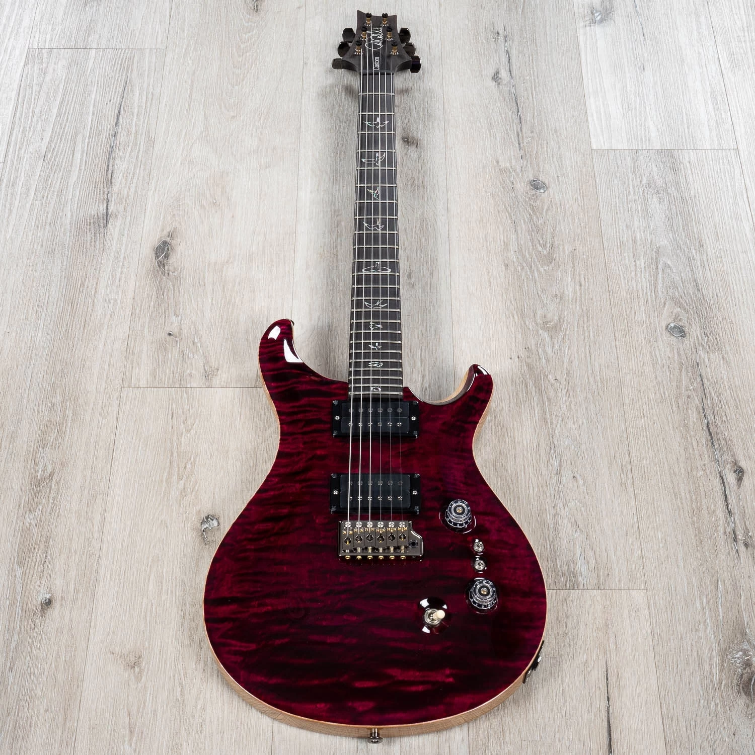 PRS Paul Reed Smith Wood Library Custom 24-08 Guitar, One-Piece Quilt Top, Angry Larry 5 PRS Paul Reed Smith Wood Library Custom 24-08 Guitar, One-Piece Quilt Top, Angry Larry - Image 3