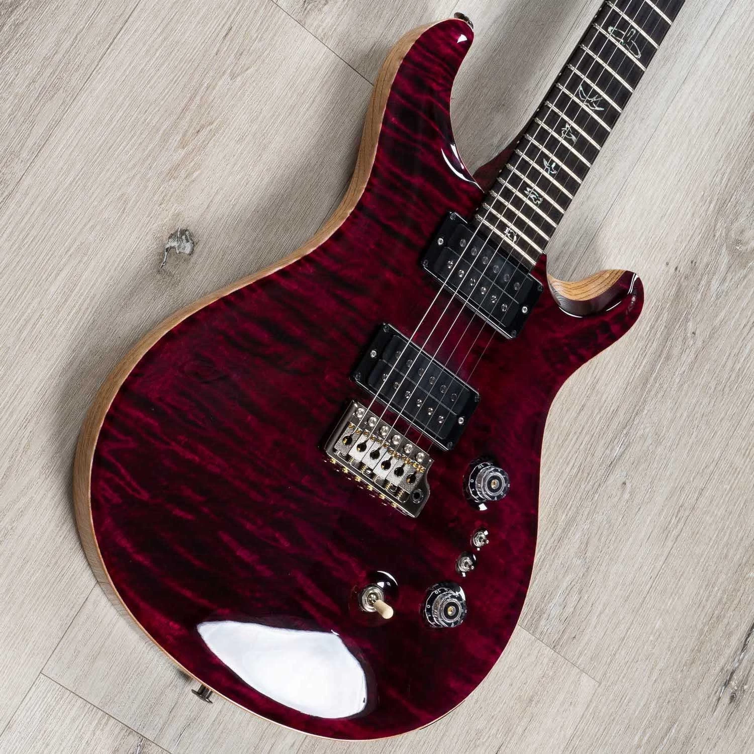 PRS Paul Reed Smith Wood Library Custom 24-08 Guitar, One-Piece Quilt Top, Angry Larry 4 PRS Paul Reed Smith Wood Library Custom 24-08 Guitar, One-Piece Quilt Top, Angry Larry - Image 2