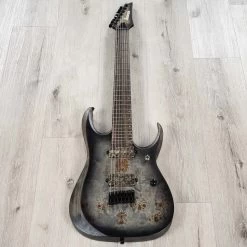 Ibanez RGD71ALPA RGD Axion Label 7-String Guitar, Macassar Ebony Fretboard, Charcoal Burst Black Stained Flat -Musical Instrument Shop 20230202 dsc05760