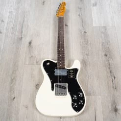 Fender Limited Edition American Vintage II 1977 Telecaster Custom Guitar, Belly Cut, Olympic White -Musical Instrument Shop 20230208 dsc07879