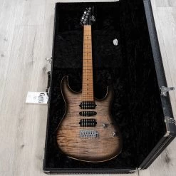 Suhr Modern Plus HSH Guitar, Roasted Maple Fretboard, Trans Charcoal Burst -Musical Instrument Shop 20230210 dsc08559