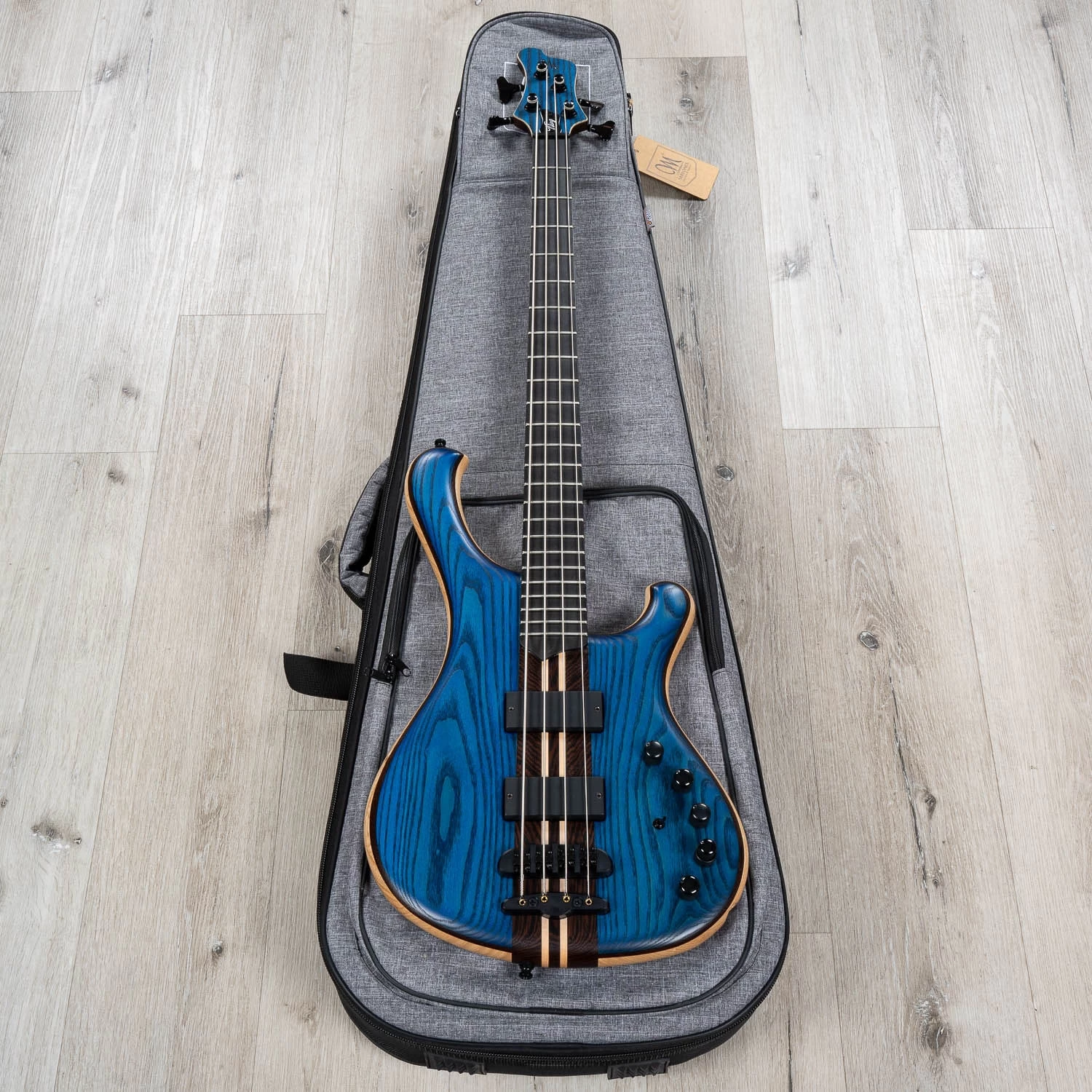 Mayones Viking 4 Bass, Ebony Fretboard, Bartolini Pickups, Trans Dirty Blue Matt 12 Mayones Viking 4 Bass, Ebony Fretboard, Bartolini Pickups, Trans Dirty Blue Matt - Image 10