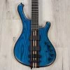 Mayones Viking 4 Bass, Ebony Fretboard, Bartolini Pickups, Trans Dirty Blue Matt -Musical Instrument Shop 20230215 dsc09256