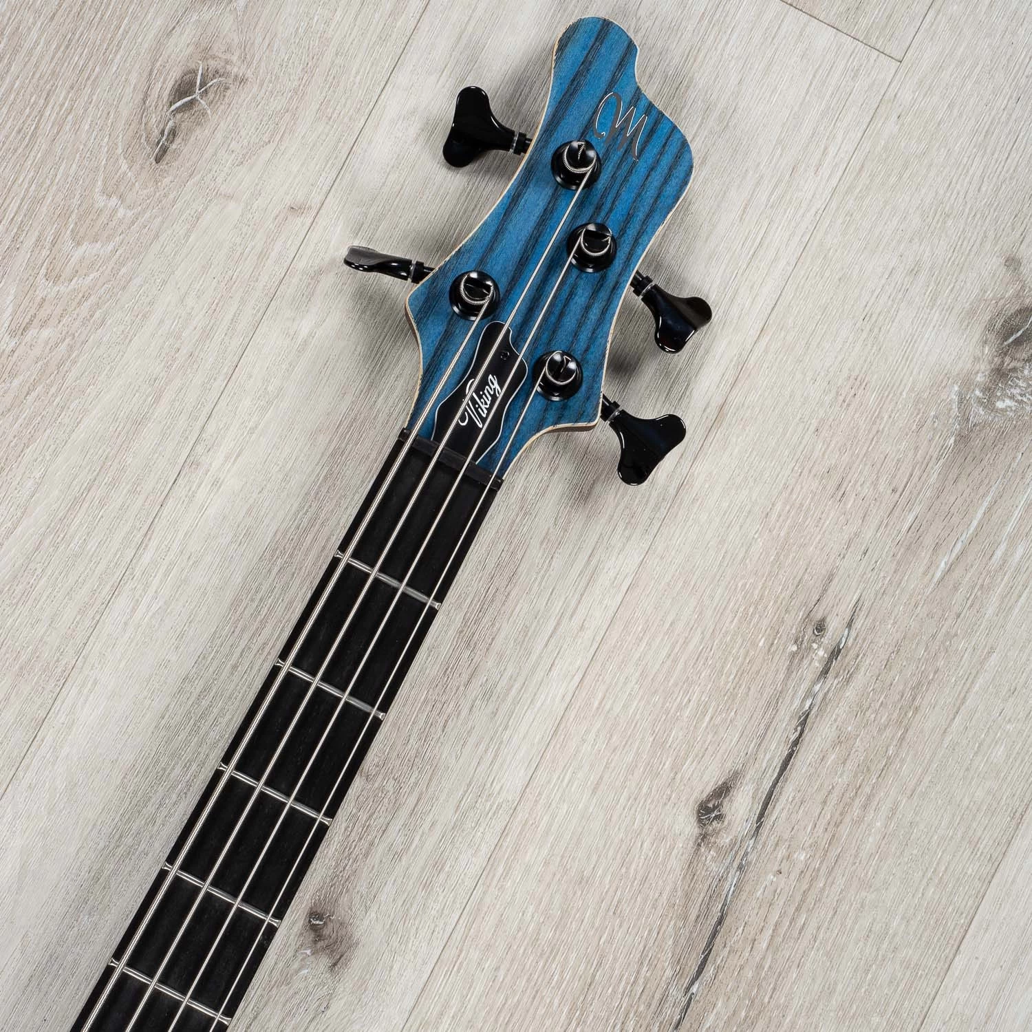 Mayones Viking 4 Bass, Ebony Fretboard, Bartolini Pickups, Trans Dirty Blue Matt 10 Mayones Viking 4 Bass, Ebony Fretboard, Bartolini Pickups, Trans Dirty Blue Matt - Image 8