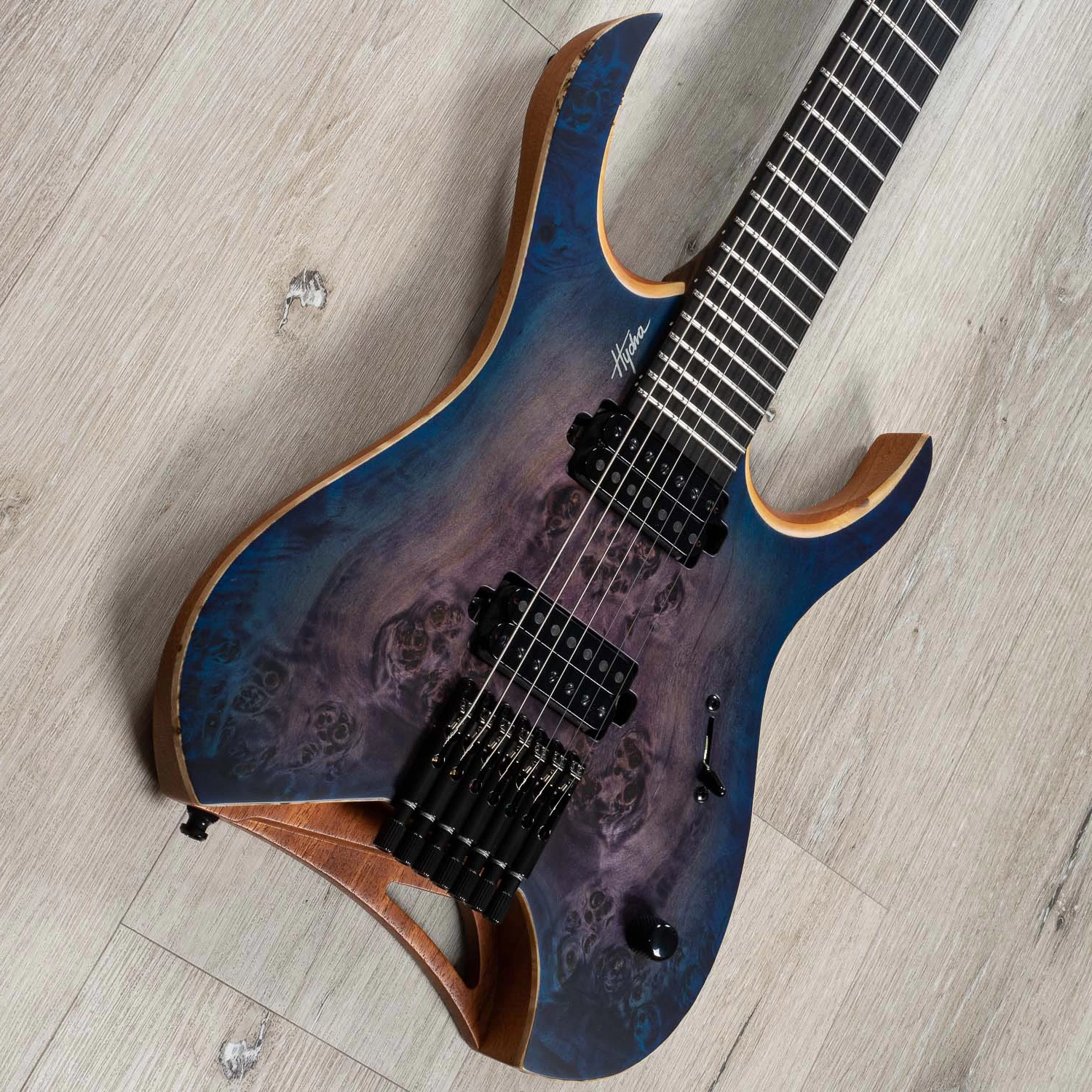 Mayones Hydra Elite 7 7-String Headless Guitar, Trans Dirty Purple Blue Burst Satine 4 Mayones Hydra Elite 7 7-String Headless Guitar, Trans Dirty Purple Blue Burst Satine - Image 2