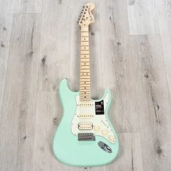 Fender American Performer Stratocaster HSS Guitar, Maple Fretboard, Satin Surf Green -Musical Instrument Shop 20230228 dsc02474