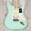 Fender American Performer Stratocaster HSS Guitar, Maple Fretboard, Satin Surf Green -Musical Instrument Shop 20230228 dsc02476