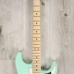 Fender American Performer Stratocaster HSS Guitar, Maple Fretboard, Satin Surf Green -Musical Instrument Shop 20230228 dsc02481