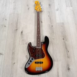 Fender American Vintage II 1966 Left-Hand Jazz Bass, Rosewood Fretboard, 3-Color Sunburst -Musical Instrument Shop 20230228 dsc02573