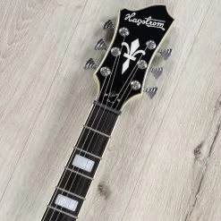 Hagstrom Tremar Viking Deluxe Semi-Hollow Guitar, Resinator Fretboard, Cloudy Seas -Musical Instrument Shop 20230301 dsc02770