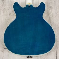 Hagstrom Tremar Viking Deluxe Semi-Hollow Guitar, Resinator Fretboard, Cloudy Seas -Musical Instrument Shop 20230301 dsc02779