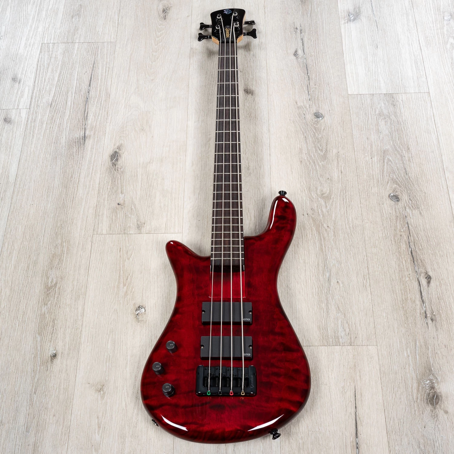 Spector Bantam 4 4-String Left-Handed Bass, EMG Pickups, Rosewood Fretboard, Black Cherry 5 Spector Bantam 4 4-String Left-Handed Bass, EMG Pickups, Rosewood Fretboard, Black Cherry - Image 3