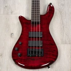 Spector Bantam 4 4-String Left-Handed Bass, EMG Pickups, Rosewood Fretboard, Black Cherry