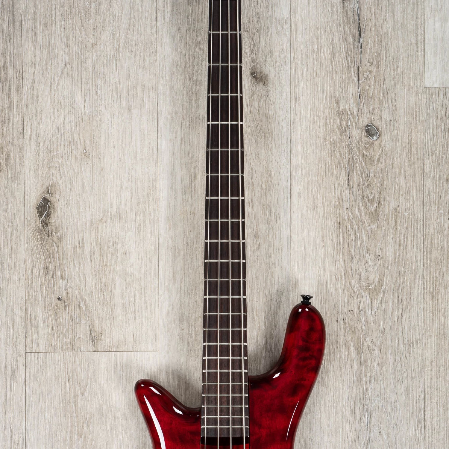 Spector Bantam 4 4-String Left-Handed Bass, EMG Pickups, Rosewood Fretboard, Black Cherry 6 Spector Bantam 4 4-String Left-Handed Bass, EMG Pickups, Rosewood Fretboard, Black Cherry - Image 4