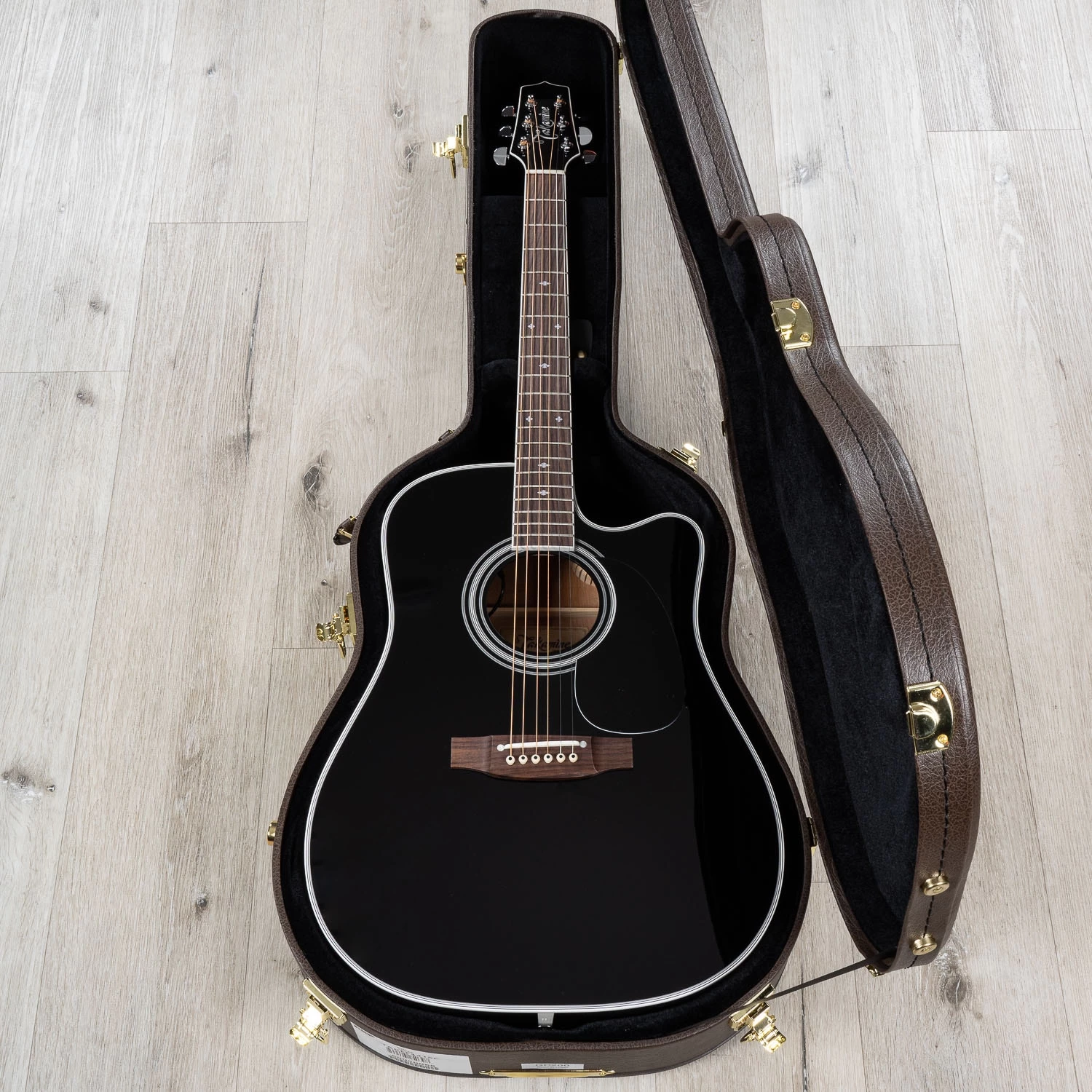 Takamine Legacy Series EF341SC Acoustic-Electric Guitar, Rosewood Fingerboard, Black 13 Takamine Legacy Series EF341SC Acoustic-Electric Guitar, Rosewood Fingerboard, Black - Image 11
