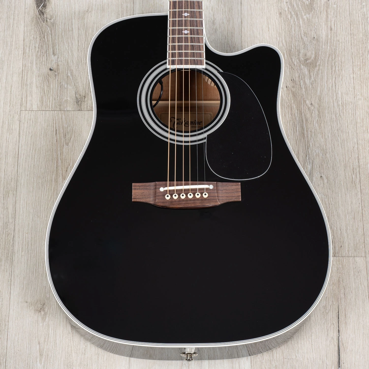 Takamine Legacy Series EF341SC Acoustic-Electric Guitar, Rosewood Fingerboard, Black 3 Takamine Legacy Series EF341SC Acoustic-Electric Guitar, Rosewood Fingerboard, Black