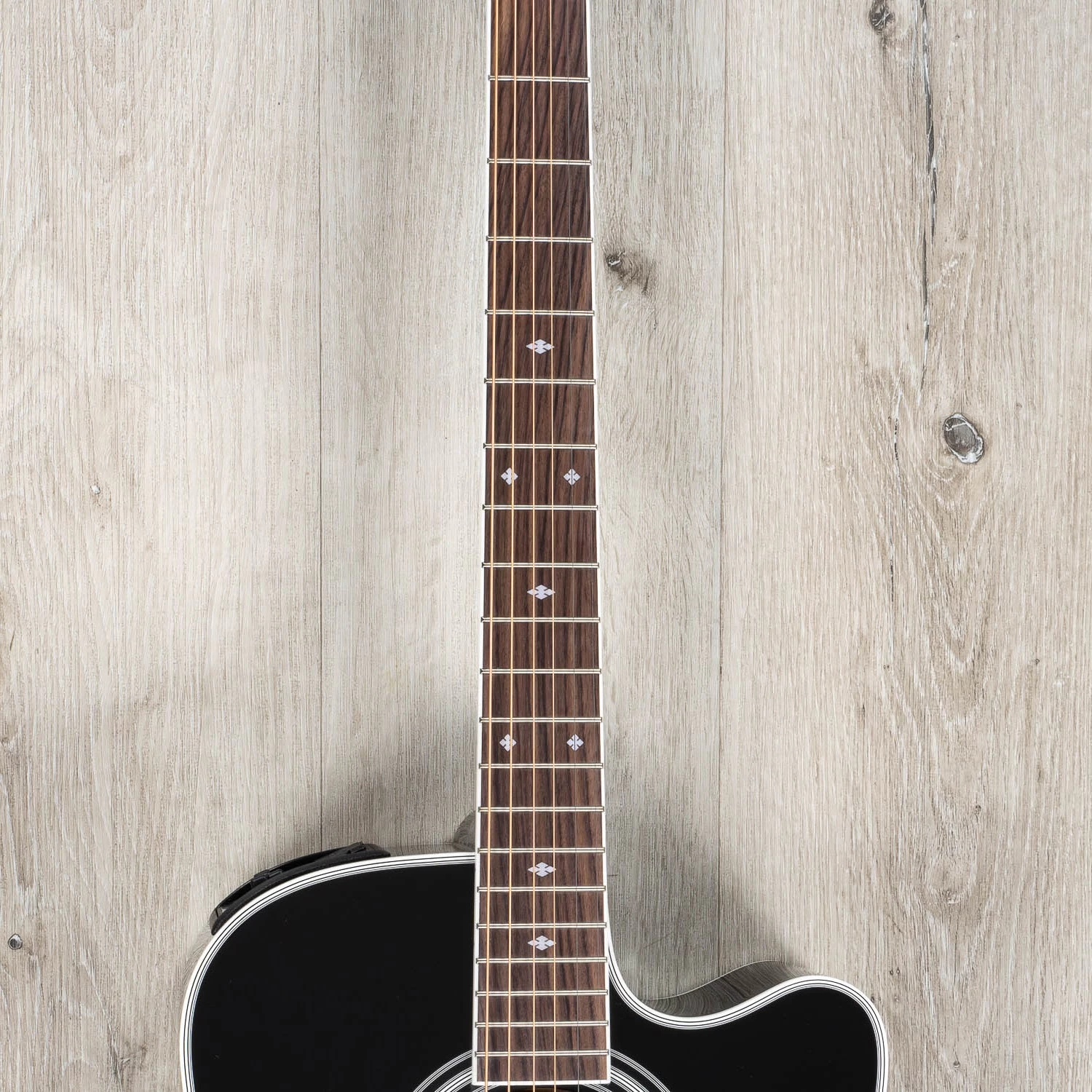 Takamine Legacy Series EF341SC Acoustic-Electric Guitar, Rosewood Fingerboard, Black 6 Takamine Legacy Series EF341SC Acoustic-Electric Guitar, Rosewood Fingerboard, Black - Image 4