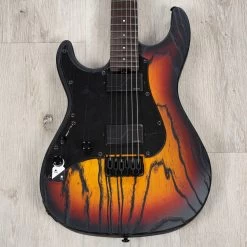 ESP LTD SN-1000HT Left-Handed Guitar, Macassar Ebony Fretboard, Fire Blast