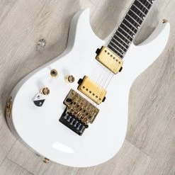 ESP LTD H3-1000FR Left-Handed Guitar, Floyd Rose, Macassar Ebony Fretboard, Snow White -Musical Instrument Shop 20230310 dsc06416