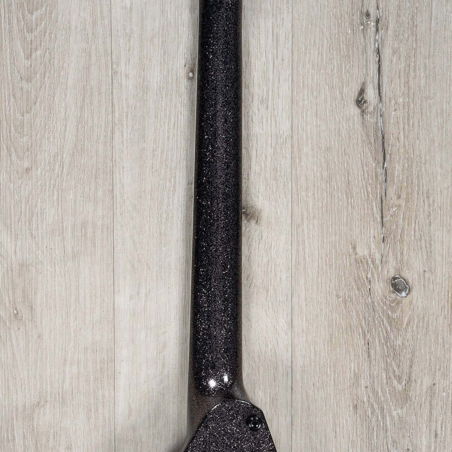 ESP LTD KH-V Kirk Hammett Signature Guitar, Ebony Fingerboard, Black Sparkle 7 ESP LTD KH-V Kirk Hammett Signature Guitar, Ebony Fingerboard, Black Sparkle - Image 5