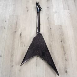 ESP LTD KH-V Kirk Hammett Signature Guitar, Ebony Fingerboard, Black Sparkle 18 ESP LTD KH-V Kirk Hammett Signature Guitar, Ebony Fingerboard, Black Sparkle -Musical Instrument Shop 20230320 dsc09097