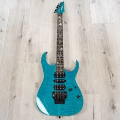 Ibanez RG8570Z J.Custom RG Guitar, Chrysocolla, Macassar Ebony Fretboard -Musical Instrument Shop 20230323 dsc00385